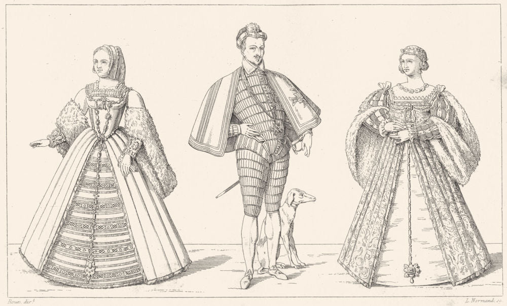 FRANCE. Reine Claude 1ere femme de Francois 1er; Henri III; Eleonore 2me 1875